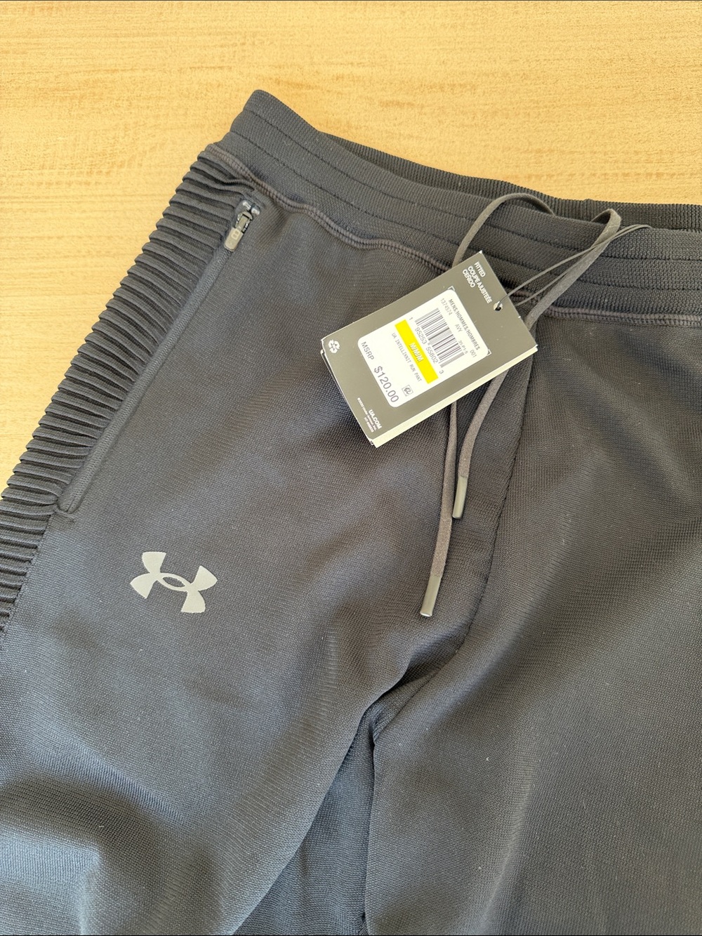 Under Armour Men's Black Athletic Joggers with Logo